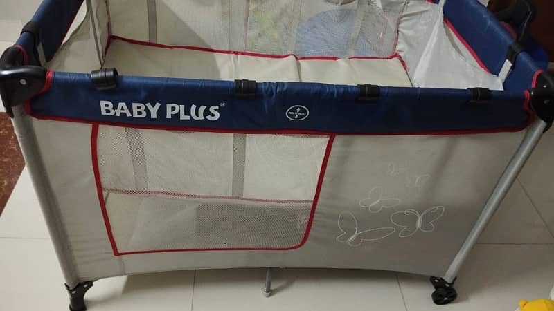 baby cot with mattress (baby plus) 7