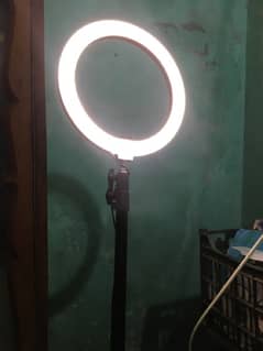 new ring light with box 26cm stand and mobile cover and light