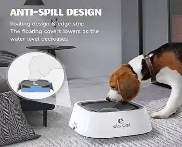 Pet anti splash water bowl for Dogs & Cats. . . . 1