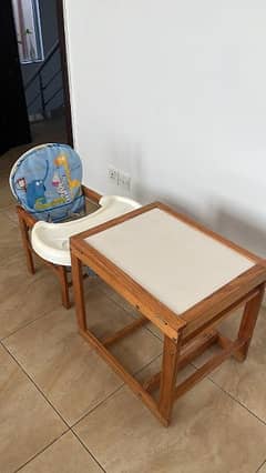 Toddler Food chair & drawing/study table
