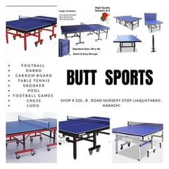 Table Tennis, Dabbo, Football Game, Pati, Caroom Board, Snooker, Pool