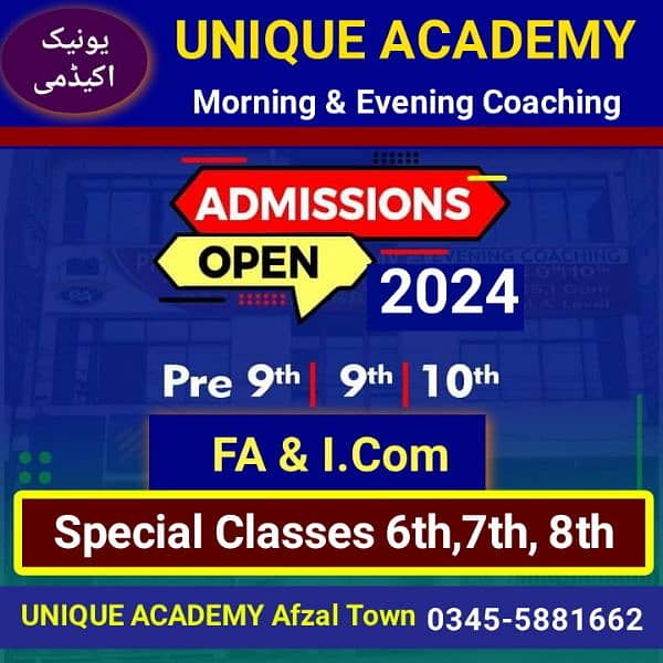 Teachers Required for 9th/10th, FA, F. Sc 2