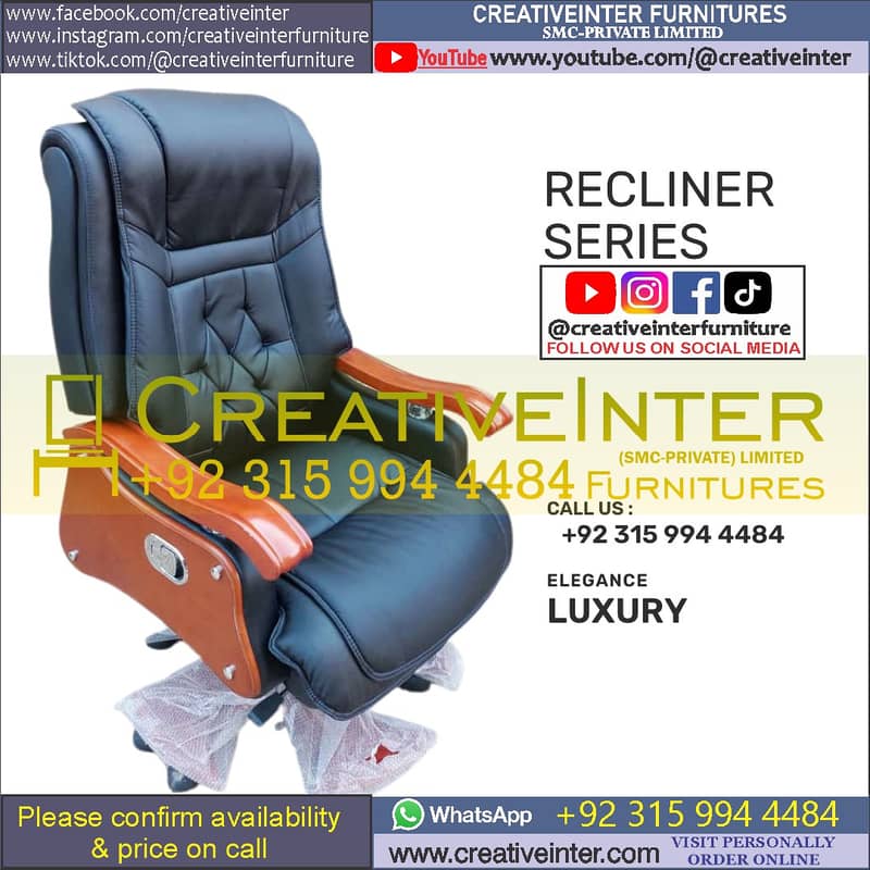 Office recliner chair table mesh Manager Desk Study Executive Sofa CEO 14
