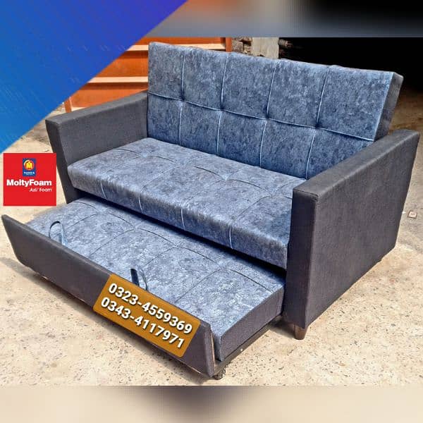 Molty double bed sofa cum bed/dining table/stool/Lshape sofa/chair 5