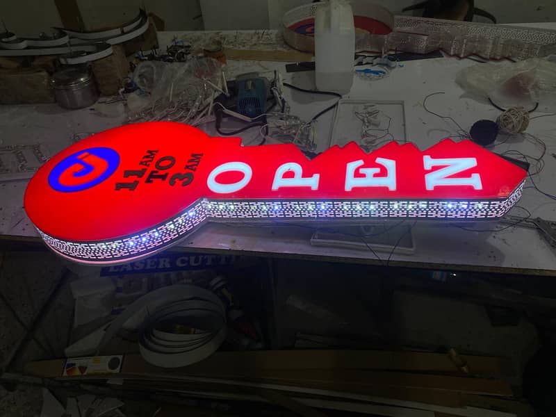 3D Sign Board/Backlit sign board/Acrylic Sign board/Neon Sign Boar 2