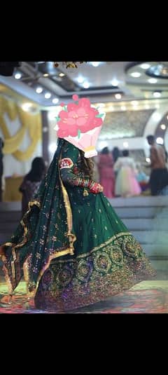 Mehndi bridal lenga Dress only one day wear