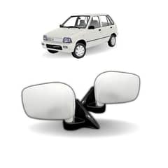 Side mirror mehran white new design available at ITTAFAQ MOTORS. 0