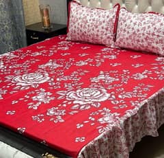 wholesale price 3pce Gul Ahmed  printed branded bedsheets king size 0