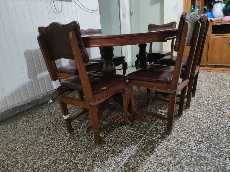 Dining table plus chairs 3