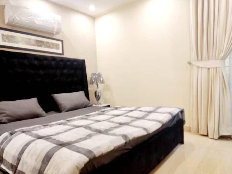 2 bed furnished flat available for Rent in Nishter block bahria town lahore. 1