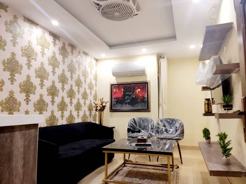 2 bed furnished flat available for Rent in Nishter block bahria town lahore. 3