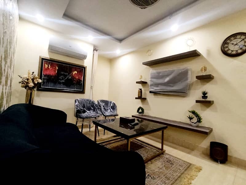 2 bed furnished flat available for Rent in Nishter block bahria town lahore. 12