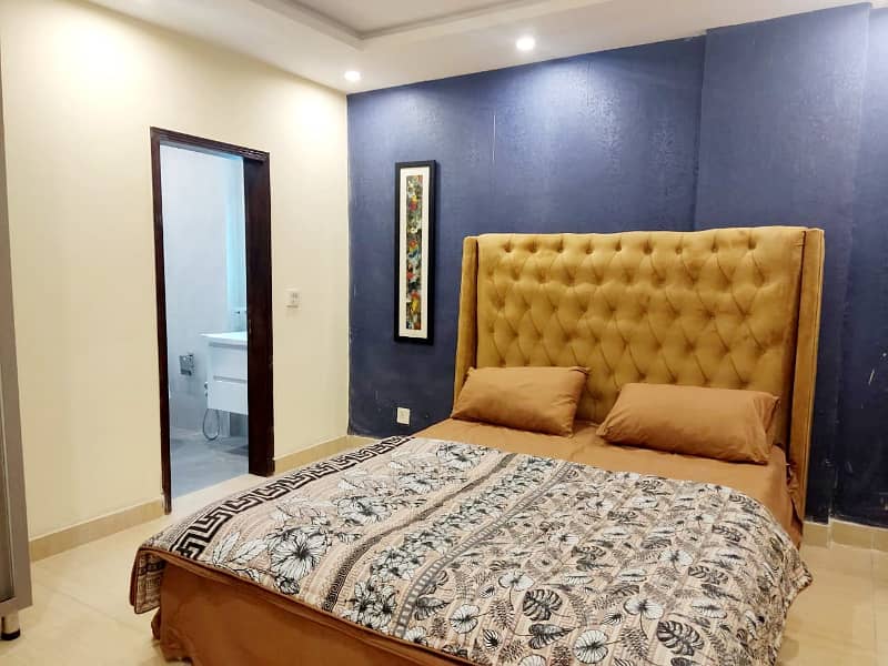 2 bed furnished flat available for Rent in Nishter block bahria town lahore. 15