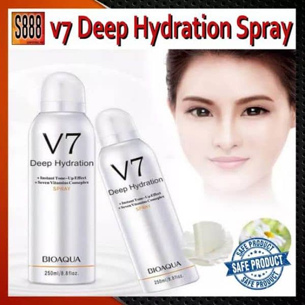 Bio Aqua V7 Hydrating Whitening Body Spray - 200 ML, Seven Vitamins 6