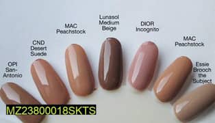 nude nail polish set