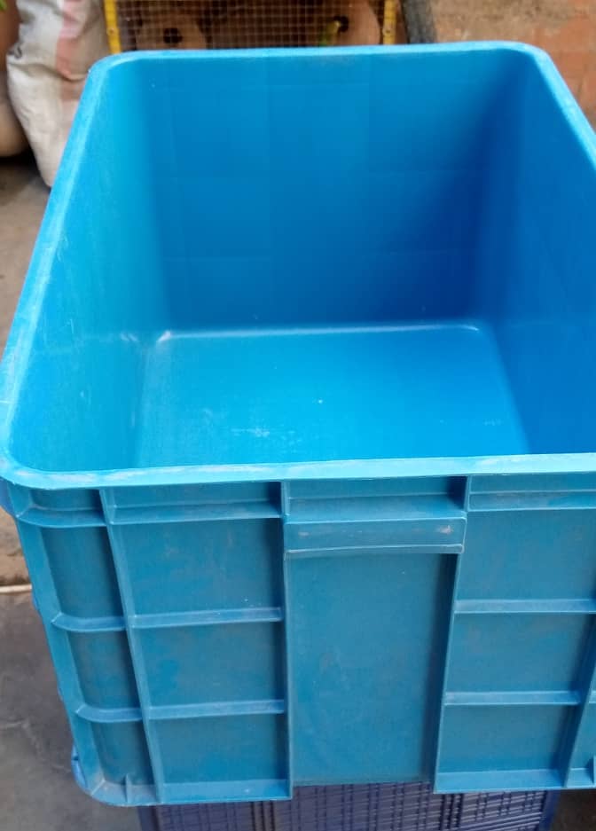 Blue storage bucket 1