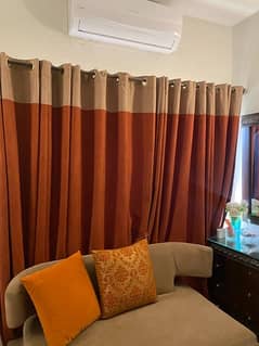 Suede curtains