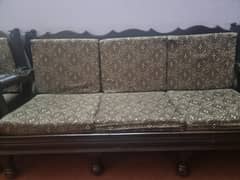 Wooden Tali sofa with table