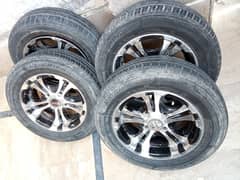 Alloy Wheels,12'inch,With Tyres For  Any Car Of 4 Nuts