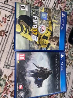 Shadow of Mordor and fifa PS4 0