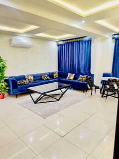 Two beds luxury apartment for rent on daily basis in bahria town 0