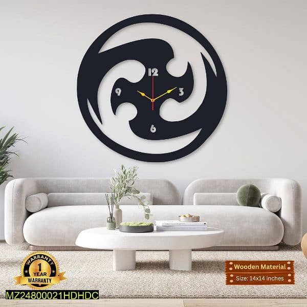 round ninja wall clock 1