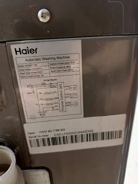 Automatic Haier HWM 90-1789GB 3