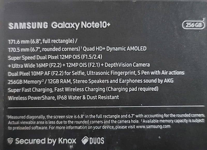 Samsung Galaxy note 10 plus 7