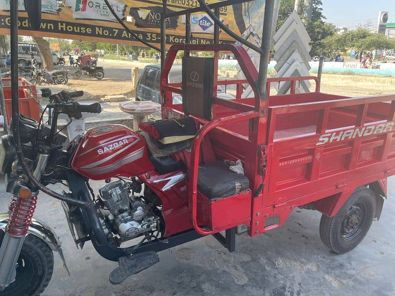 sagar loader rickshaw 150Cc red color all OK each And everything 14