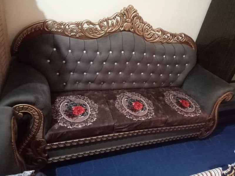 sofa set lush condition for sale 1