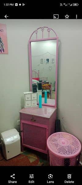 single bed with side table and dressing table for girls room 2