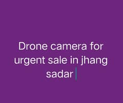 drone camera for urgent sale