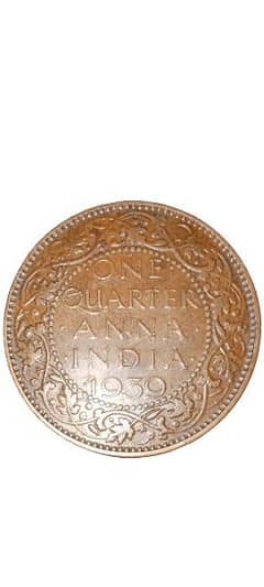 One Quarter Anna India 1939