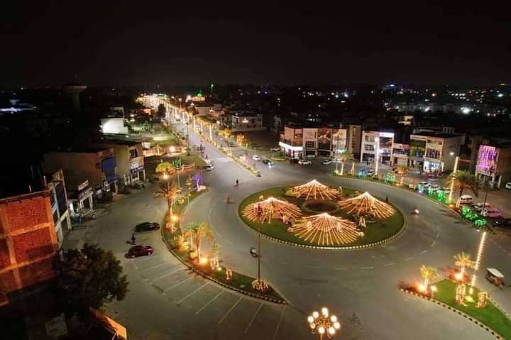Facing Park 5 Marla Residential Plot For Sale In Park View City - Tulip Overseas Block Multan Road Lahore 6