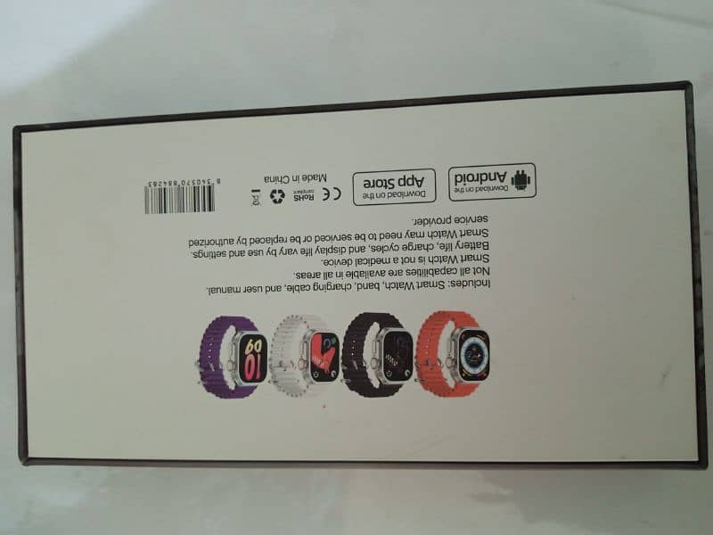 Smart Watch Ultra 8 With Box 1 Straps Free 8