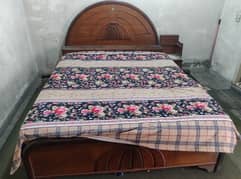complete double bed without mattress