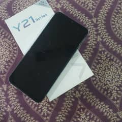 Vivo Y21A scratch less mobile with box 4 64 gb