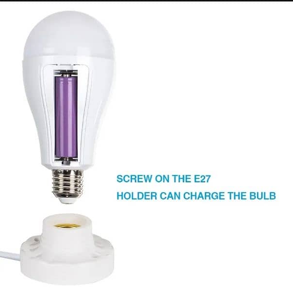 rechargeable led bulb 20watt cash on delivery all over Pakistan 2