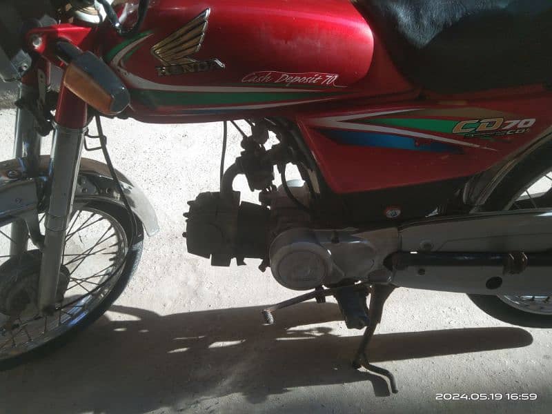 honda CD 70 2016 model Islmabaad no for sale 03225865084 5