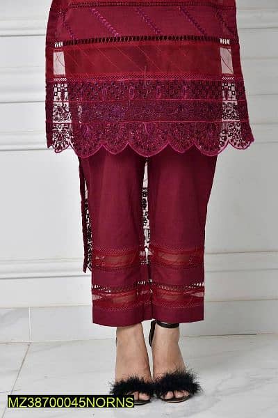 women 3pcs Norans lawn unstitched embroidered 1