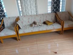 Used pure wooden sofa set 0