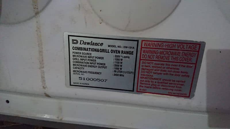 Dawlance Microwave Urgent for sale 1