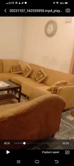 brand new l shape sofa set with cushions