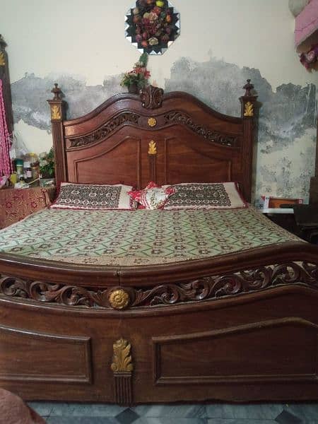 Wooden double bed 4