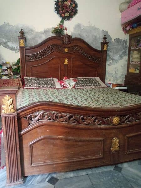 Wooden double bed 5