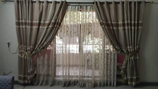 Fency Curtains Set for 12' x 7.5' Window