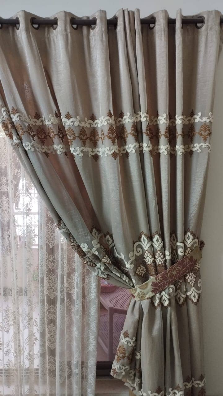 Fency Curtains Set for 12' x 7.5' Window 1
