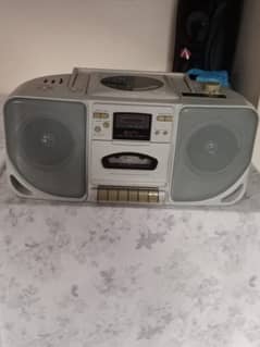 DVD and cassette player antique