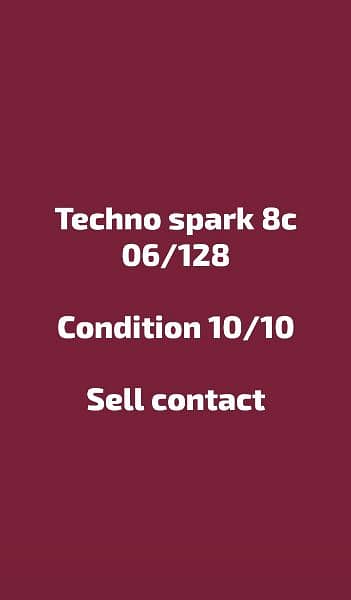 Techno spark 8c 06/128 Good condition/10/10 bulkul ok h contact kre 6
