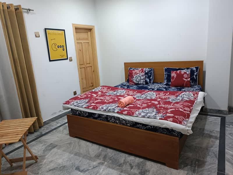 1 bed furnished room available for monthly and daily base 3500 1